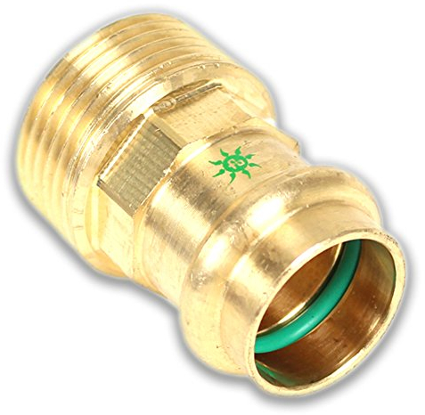 Solar Pressfitting Übergang mit AG [3/4 - 28mm], Kontur V