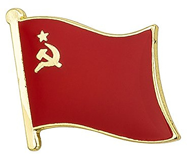 UdSSR Sowjetunion Hammer & Sichel Flagge Metall Button Badge Pin Pins Anstecker