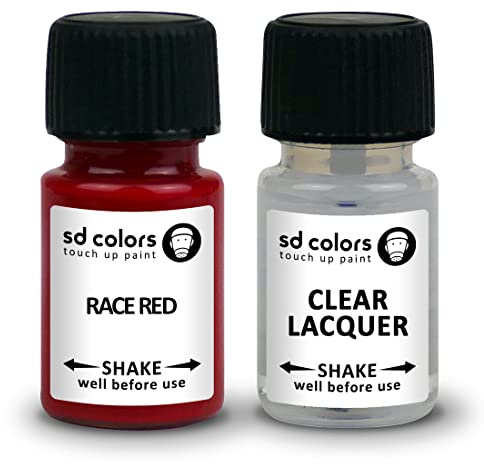 SD COLORS Race Red Lackreparaturlack mit Pinsel, 15 ML Race rot (Farbe + Lack)