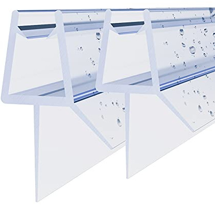STEINHIRSCH Joint d'étanchéité pour porte de douche - 2 x 80 cm - Pour porte de douche ou baignoire - Joint de rechange pour épaisseur de verre de 5 mm/6 mm - Protection anti-éclaboussures #GUG-C068