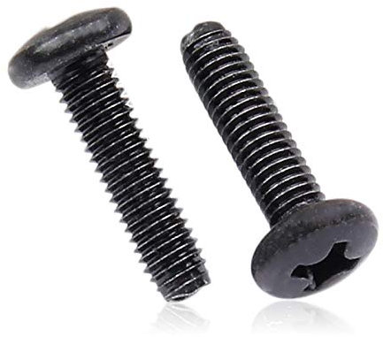 Xushiwanju Hält Dinge fest 100pcs / Lot Pan Head Phillips Schraube Maschinenschrauben Stahl Schwarz M1 M1.2 M1.4 M1,6 M1.7 M2 M2,5 M3 Geeignet für viele Einsatzorte(4mm,M1.4)