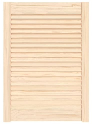 vidaXL Skåplucka lamelldesign 69x49,4 cm massiv furu