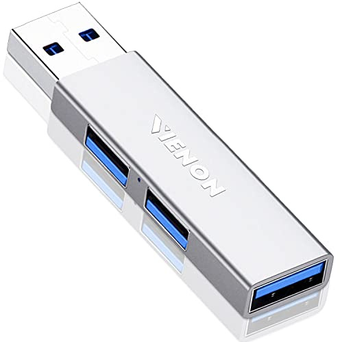 Vienon Hub USB 3.0 Aluminio 3 Puertos USB Divisor USB para Portátil, Xbox, Memoria USB, Disco Duro, Consola, Impresora, Cámara, Teclado, Ratón
