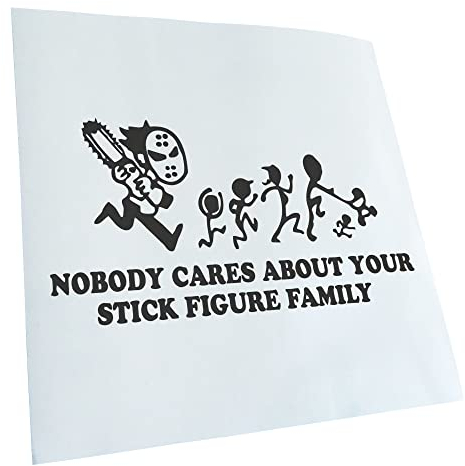 Kiwistar - Autoaufkleber - Dunkelgrau - 24x13cm ...your stick figure family 2 - Heckscheibe Auto Aufkleber wetterfest für Kfz LKW Mofa Truck - Sticker außen selbstklebend Tuning Zubehör für Fenster