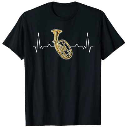 Tenorhorn Herzschlag Tenorhornspieler Tenorhornist T-Shirt