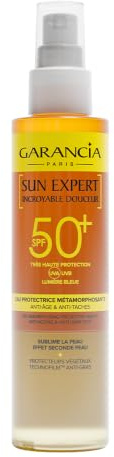 Garancia Eau Solaire SPF50+ Visage & Corps Algues Rouges Famille 150ml | Très haute protection toute la famille. Algues rouges et pongamia antioxydantes, protège le capital élastine