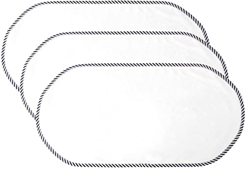 Ruspela Wickelunterlage, 3 Stück, wasserdicht, waschbar, wiederverwendbar, Wickeltischbezug, 30 x 60 cm