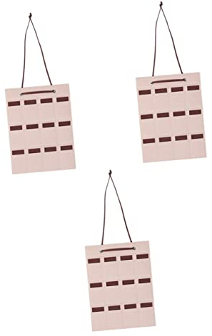 PRETYZOOM 3St Aufbewahrung tasche für zu Hause Brillenetui Sonnenbrillen-Organizer-Wand kleiderständer Sonnenbrillen-Organizer zum Aufhängen Wandbrillen-Organizer Wandbehang hängende Tasche