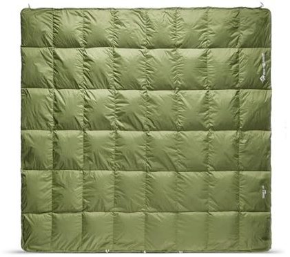 Sea to Summit - Tanami Daunendecke (7°C) - Queen Size Bettdecke 185x210cm - 650+ Loft Ultra-Dry Down - Luxuriöse Soft-Touch-Innenseite - 1 Jahreszeit - Camping & Van-Life - Olive Green - 925g | Queen-Size-Daunendecke mit RDS-zertifizierter 650+ Bauschkraft bringt Komfort für Camping, Wohnmobil und Transporter