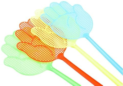 10er Set fliegnklatsche Hand bunt Fliegenklatschen
