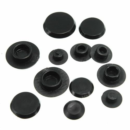 10PCS Black Hex Socket Allen Bolt Screw Nut Hexagon Head Cover Cap Protector (M10)