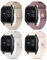 Vancle 4 Pieces Bracelet Compatible pour Garmin Venu Sq/Venu Sq 2/Venu/Venu 2 plus/Garmin Vivoactive 5/Vivoactive 3/Forerunner 55 245, Silicone Bracelet