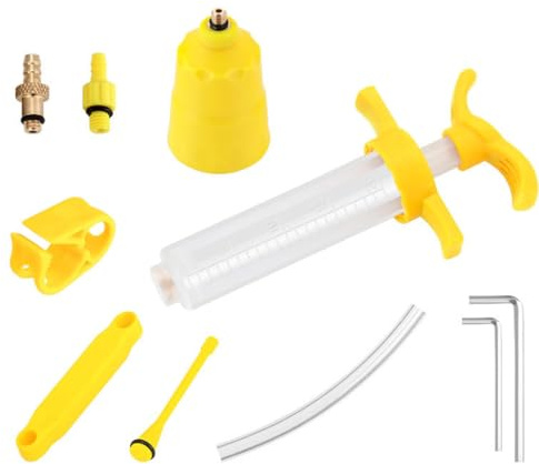 HOUSON Fahrrad Öl Bluten Kit Werkzeug, Ölentlüftungsset Hydraulische Scheibenbremsen - Service Kit Ölfüllverbindung Bremsölfüllung für L-TWOO Scheibenbremsen