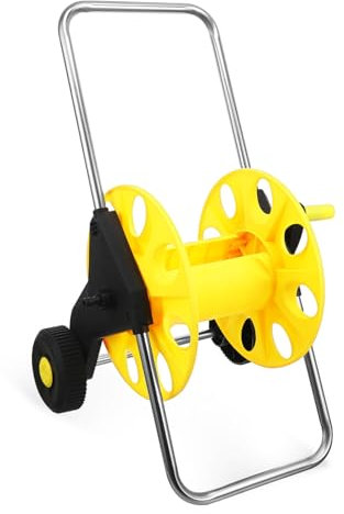 CAXUSD Schlauchwagen Gartenschlauchhalter Schlauchwagen mit Rädern Aufbewahrungslösung für den Außenbereich