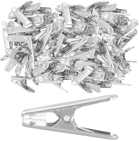 MAKTSAM 70 PCS Stainless Steel Clothes Peg, Non Silp Metal Clothes Pegs, Clothes Pins Clips for Washing Line for Washing Line