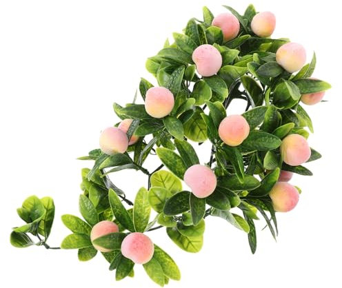 Amosfun Hängedekoration Künstliche Grüne Obstrebe Simulierte Pflanze Dekoration Für Haus Hochzeit Wand Anhänger Grün Realistische Pflanze Emulationspflanzenschmuck