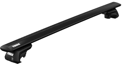 Thule Wingbar Evo Dachträgersystem Für Vw T-ROC 5-dr Mpv 2018- Mit Erhöhte Reling Black, One-Size