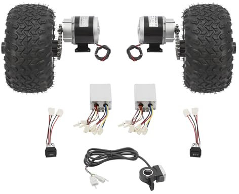 Kit di conversione per carrelli elettrici, 350 W, 36 V, 10 pollici, doppia capacità di carico 200 kg, per Gokarts