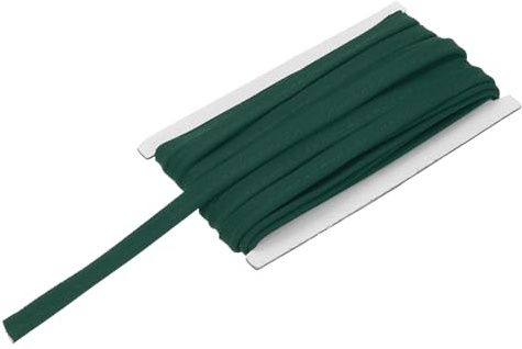 sourcing map Cordoncino da 10,9 m di nastro per cucito, fai da te, bordo in tessuto, colore verde scuro
