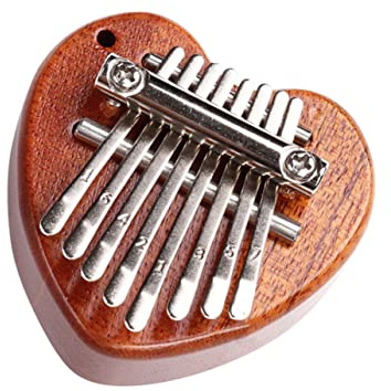 PartyKindom Mini Daumenklavier Kalimba aus Massivem Holz Tragbares Musik Instrument für Anfänger Leicht und Einfach zu Transportieren für Familienfeiern und Entspannung