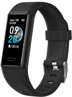 Cloudpoem Fitness Watch with Heart Rate,Sleep Monitor,Step Counter,Calorie Counter,IP68 Waterproof Fitness Tracker with Pedometer for Women Men,SMS/SNS/Call Notification for Android iOS Smartphones