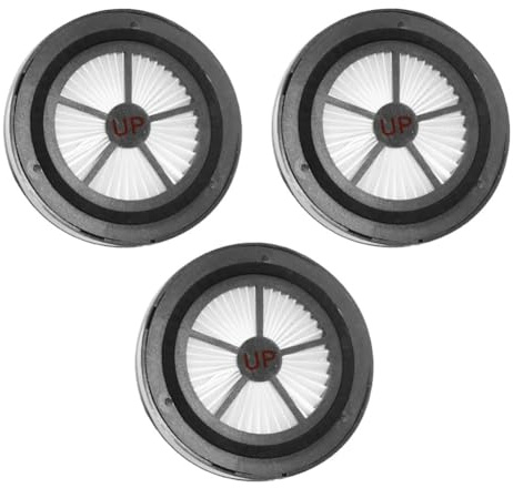 Lawnoval Confezione da 3 filtri per aspirapolvere, compatibili con Ultenic U11 Pro Cordless, lavabili, ricambi per trappole antipolvere e allergiche, colore nero