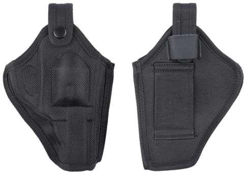 ProWildGear Tactical Universal Oxford Revolver Holster, Snap Strap and Belt Loop, Short & Long Style, Fits Most Revolvers