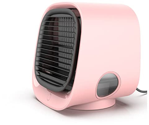 DieffematicKTY - Miniventilador de aire acondicionado portátil, enfriador simple con velocidad ajustable, enfriador de aire de bajo consumo para el hogar, la oficina y los viajes