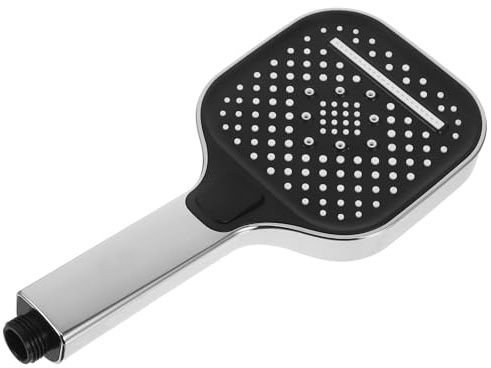 Zerodeko Powerful High Pressure Showerhead with Three Adjustable Spray Modes, Square Plastic Design, Pressure Boosting Bathroom Shower Sprinkler for Home and Rv Use