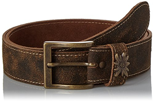 Werner Trachten Unisex Gürtel Trachtengürtel 03861, Gr. Keine Angabe (Herstellergröße: 80), Braun (dunkelbraun rustico LR 103)