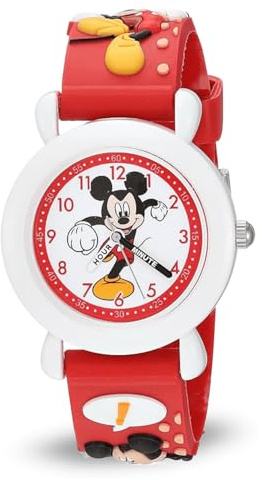 Disney Reloj Analógico para Chicos de Cuarzo con Correa en Plástico WDS000394