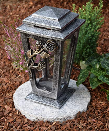 Garden Paradies Bougie Funéraire Faite à la Main - Lanterne et Décoration Funéraire + Bougie Gratuite