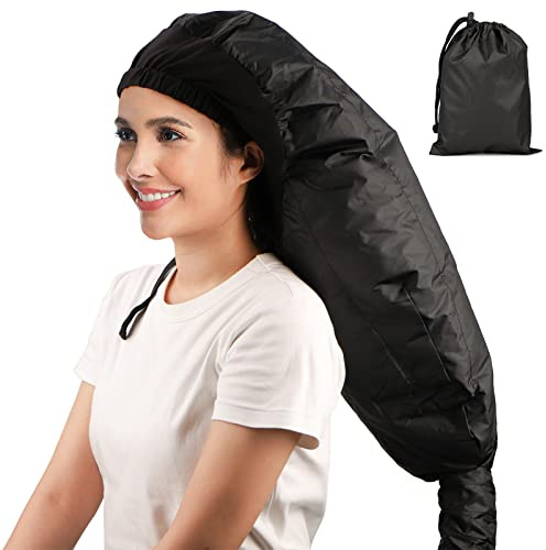 Bonnet Hooded Hair Dryer Attachment, Segbeauty Extra Large Adjustable Deep Conditioning Cap, Upgraded Drying Heat Cap with Elastic Strap for Natural Curly Textured Hair Care, Fast Drying, Styling