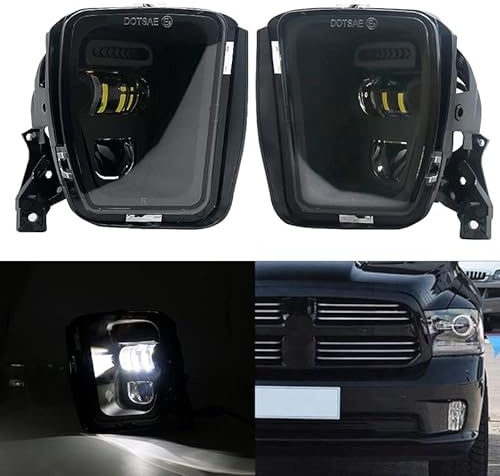 Tri-Aroute LED Nebelscheinwerfer Stoßfänger Fahren Nebelscheinwerfer Für Dodge Ram 1500 2013 2014 2015 2016 2017 2018 1 Paar