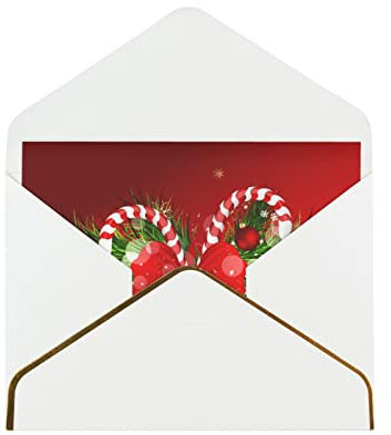 MANLUU Rote Weihnachtskarten, blanko, zum Schulabschluss 2023, lustige Geburtstagskarten mit Phnom Penh Umschlägen, Freundschaftskarten