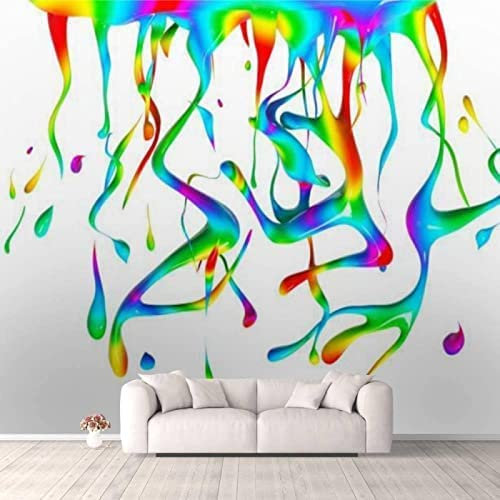 Mural Wallpaper Photo Home Custom 3D Photo Wallpaper Abstract Color Spray Paint Wall Painting Art Mural Wallpaper Living Room Tv Background Wall Papers Office Bedroom Dining Roo 300 (W) x 210 (H) cm