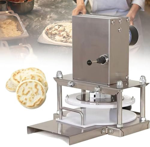 Stainless Steel Commercial Pizza Dough Roller - Electric Pizza Dough Sheeter for Noodle, Pizza Bread, Pasta Maker Equipment