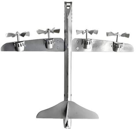 Plane Wind Spinner - Airplane Weathervane, Flat Metal Plane | Metal Craft Garden Ornaments Decoration Spinner Windmill Decor Outdoor for Decora