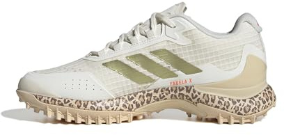adidas Damen Fabela X 2 Hockey-Schuhe, Off White/Gold met./Crystal Sand, 40 2/3 EU