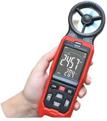 NIWPPKIMX Anémomètre TA642A anémomètre numérique Portable testeur de Volume d'air anémomètre portatif(TA642B Integrated)