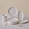 Karaca Forever Bone Fika - Vajilla de 22 piezas para 6 personas, elegante juego de desayuno de porcelana con platos, cuencos y platos