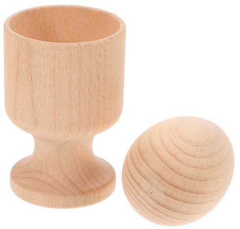 Toyvian Giocattolo in Legno Portauovo Educativo per Bambino Bambina Piccolo Pratica Coordinazione Mano-Occhio