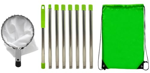 Garden Picker Stick - Basket Pole, Tree Tool | Infällbart långt handtag, metallfångst klo plus hög höjd fruktsamlare för grapefruktkalk nektarin körsbärsanvändning i trädgårdar eller hemodlingar