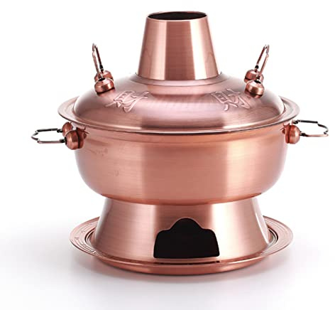 Kopparkastruller, Traditionell kinesisk koppar varmgryta(32cm)