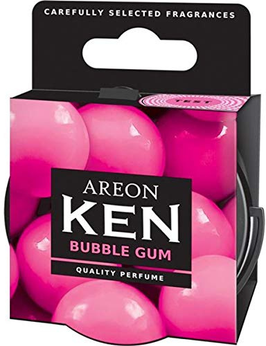 Areon Ken Auto Duft Bubble Gum Autoduft Dose Lufterfrischer Kaugummi Duftdose Wohnung Erfrischer 3D Set ( Bubblegum Pack x 3 )
