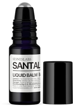 sesneslabs Santal Grass Roll-On, Perfume, Alcohol Free, Olfactive Marker, Niche Scent, Eucalyptus, Papyrus, Cardamom, Sandalwood Essential Oils Blend, Unisex Perfum for Women and Men 10ml/.33 fl Oz