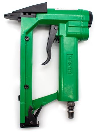 Toplionace Pistolet à Agrafes Pneumatique, Agrafeuse à Air pour Cadre Photo Tranche Clous Cadre Photo Outil de Fixation de Plaque Arrière, J520-C1