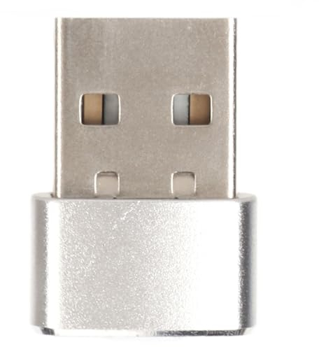 Beufee Mouse Jiggler, Spostamento Mouse USB con 2 modalità Mini Mouse Wiggler Mantieni Lo Schermo Attivo per La Presentazione della Riunione di Gioco(Argento)