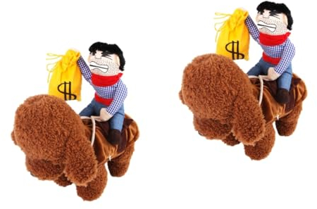 Housoutil 2st Reithundekostü Kleider Halloween-haustierkostü Kostü Für Haustier Hund Kostü Weihnachtsmann-kostü Pullover Jacke Welpen-Outfits Warme Hundejacke Winter Marionette