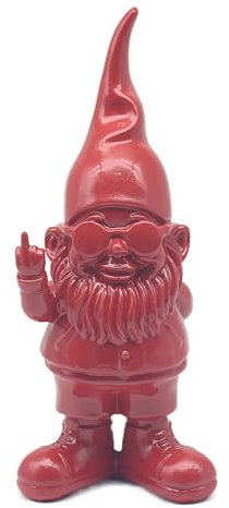 Lesser & Pavey Gnomes Home Decor Figurines & Ornaments For Home & Office | Decorative Home Accessories Statues For Indoor & Outdoor | Lovely Gifts for Women & Men Swearing Red 20 Cm